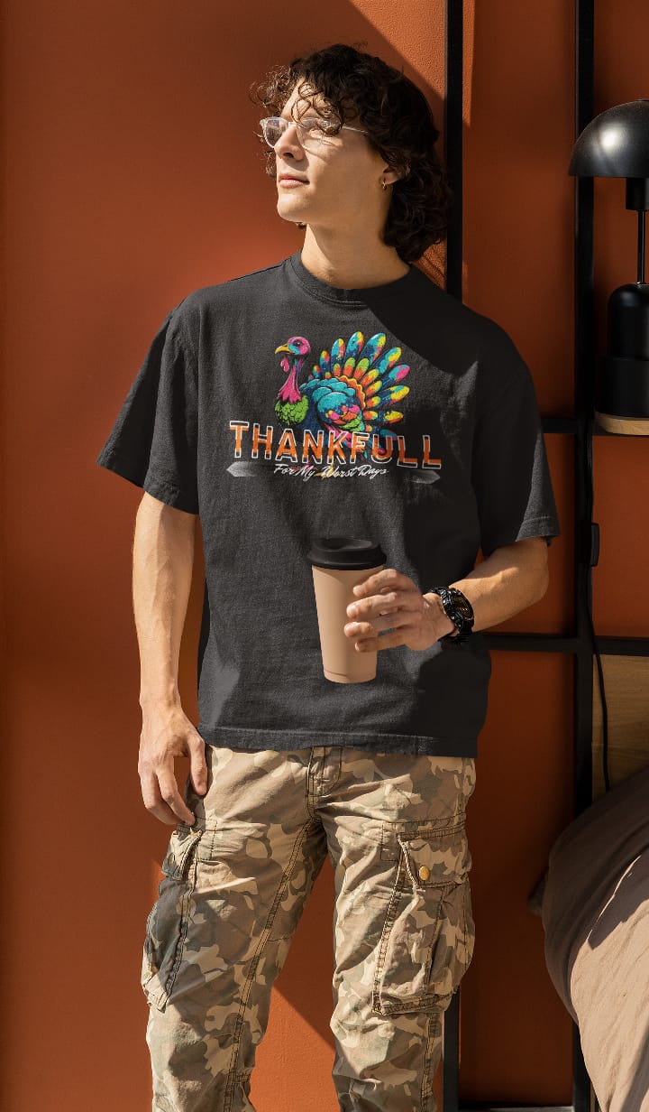 Thankfull Oversized T-Shirt | YouNext Streetwear