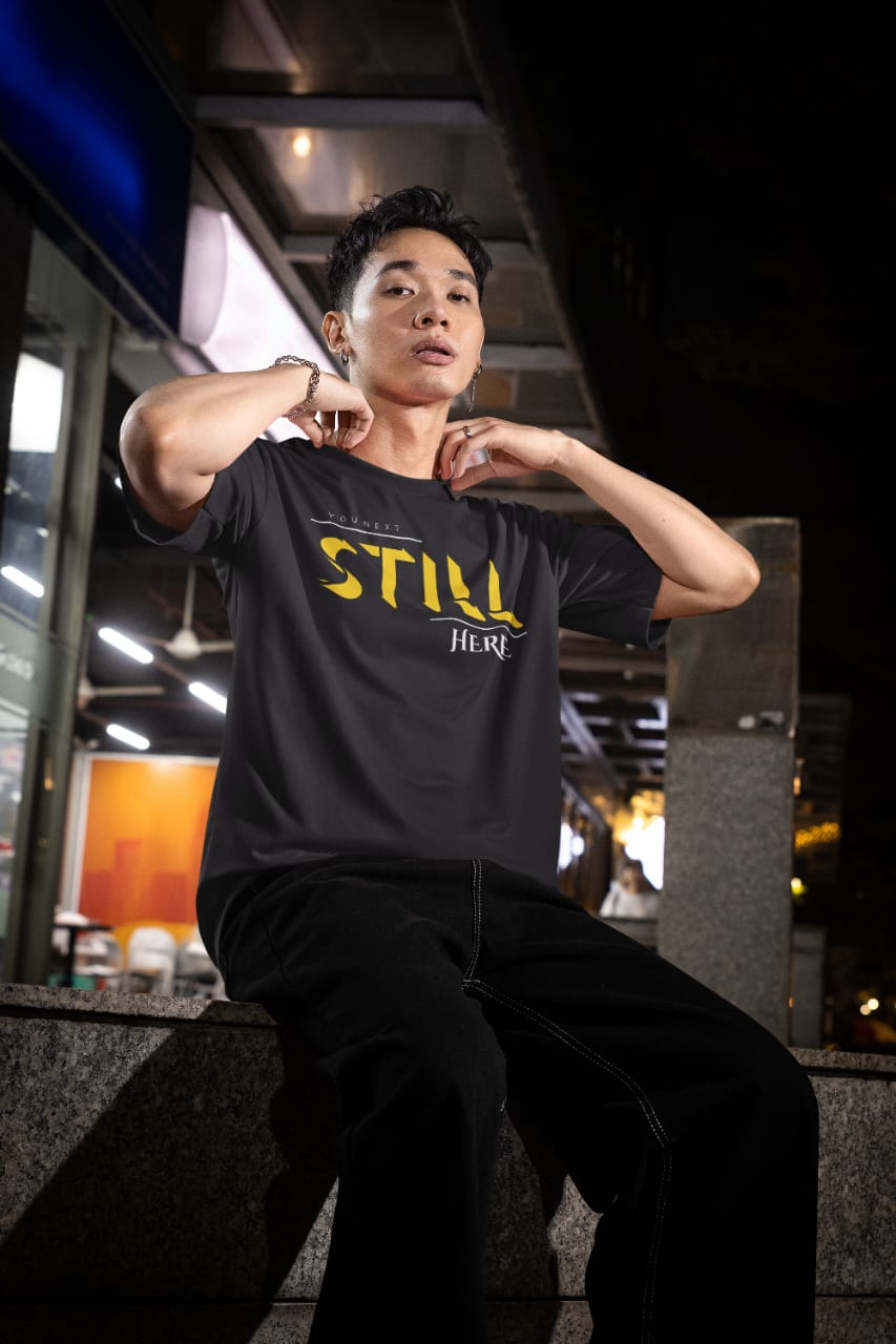 Still Here Oversized T-Shirt | YouNext Streetwear