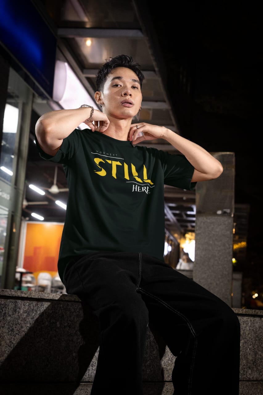 Still Here Oversized T-Shirt | YouNext Streetwear